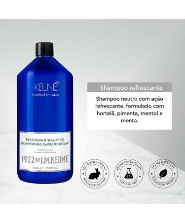 Keune 1922 Refreshing Shampoo 1000ml - refreshing shampoo - Buy Online on GoSupps.com
