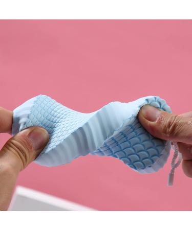 XJSGS 2Pcs Exfoliating Bath Sponge Shower Brush with Sticky Hook for Baby Kids Adults - Buy Online on GoSupps.com