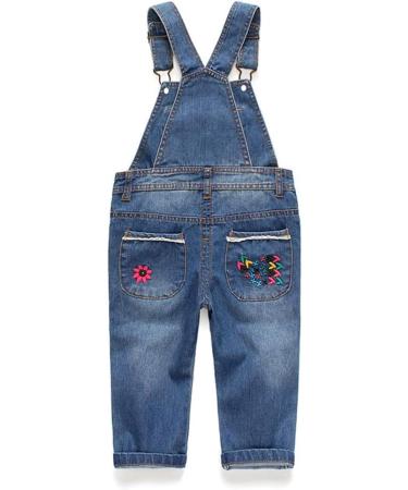 KIDSCOOL SPACE Baby & Little Boys/Girls Water Washed Ripped Soft Denim Overalls 12-18 Months - Light Blue - Buy Online on GoSupps.com