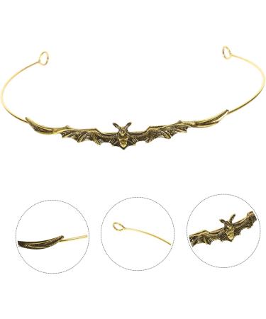 FOMIYES Bat Crown Headdress Halloween Costume Halloween Headbands Bat Wing Headband Cosplay Headband for Halloween Bat Hair Hoops Halloween Party Hair Decorations Photo Props Zinc Alloy 15.50X14.00X1.50CM Golden - Buy Online on GoSupps.com
