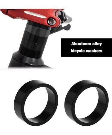 8Pcs Aluminum Alloy Headset Spacer Set for 25.4mm Stem Fork - Black | For MTB, BMX, and Mountain Bikes - Buy Online on GoSupps.com