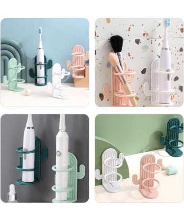 Wall-Mounted Toothbrush Holder Set | Cabilock Self-Adhesive Toothbrush Stands for Kids & Razors - 4-Pack - Buy Online on GoSupps.com