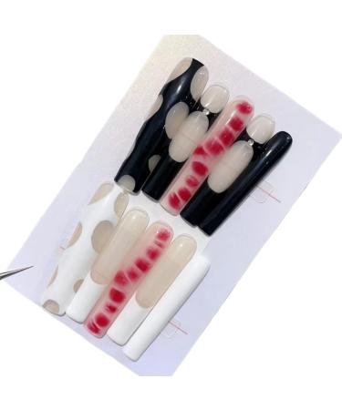 Handmade wearing of European and American style nail patches halo dyeing detachable nail art patches fake nails(A-005 XS)