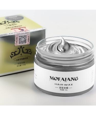 SOVONCARE Gray Temporary Hair Wax Color 4.23 oz - Professional Styling Pomade for Men & Women - Silver Gray Clay for Christmas Cosplay - 1 Pack - Buy Online on GoSupps.com