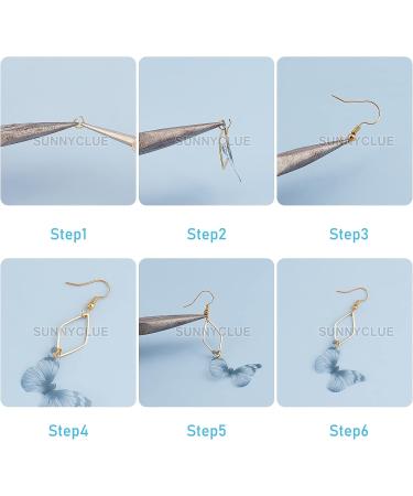 SUNNYCLUE DIY Fabric Butterfly Dangle Earring Making Kit - 10 Pairs | Boho Crafts with Crystal Beads | Jewelry Making Kits for Spring Wedding Gift - Buy Online on GoSupps.com