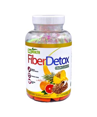 Colon Cleanser Fiber Detox Eliminate Toxins Constipation Relief Improve Digestion 90 Capsules - 30 Day Supply