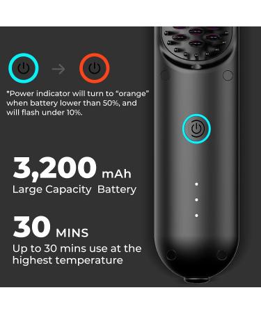 TYMO Cordless Hair Straightener Brush | Mini Portable Heated Comb for Travel | Ionic Hot Straightening | USB Rechargeable - Buy Online on GoSupps.com