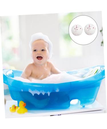  Mikinona Mikinona 2 Pieces Bubble Bath Ball Round Bath Milk Rose Petals Bath Bomb Maker Essential Oil Moisturize Sea Salt - Buy Online on GoSupps.com