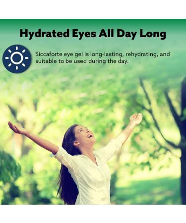 Siccasan & Siccaforte Eye Gel for Dry Eyes - Intensive Carbomer & Dexpanthenol Formula | Hydrating Corneal Gel & Lubricant | Night & Day Use | Soothes Sore and Red Eyes - 0.35 oz (Pack of 2) - Buy Online on GoSupps.com