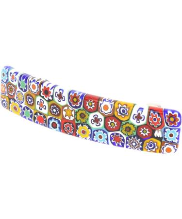 GlassOfVenice Murano Glass Color Splash Millefiori Hair Clip - Buy Online on GoSupps.com