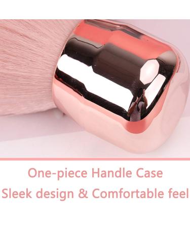 RN BEAUTY Large Mineral Powder Brush - Angled Top Pink | Kabuki Makeup Brush for Contour, Blush, and Bronzer - Full Coverage and Dense Blending - Buy Online on GoSupps.com