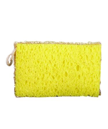 Luffa Dish Sponges - Friendly Sponges for Dishes | Multipurpose Kitchen Scrubbing Sponges Reusable Kitchen Sponge Scrubbers | Natural Cleaning Brush for Dishwashing and Kitchen Cleaning Yellow