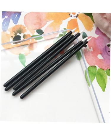 Healvian 100pcs Disposable Eyeliner White Eye Liner Cosmetic Eye Sticks Mascara Brush Wands Plastic 1 count (Pack of 1) Black - Buy Online on GoSupps.com