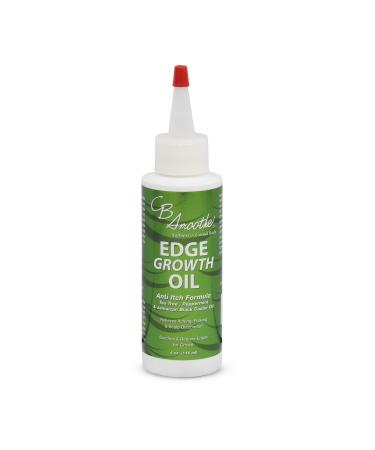CB SMOOTHE Edge Growth Oil (4 Oz)   Hair Growth Formula with Tea Tree  Peppermint & Black Castor Oil   Relieves Itching  Flaking & Scalp Discomfort   Light Weight - Non Greasy  Soothes & Repairs Edge - Buy Online on GoSupps.com