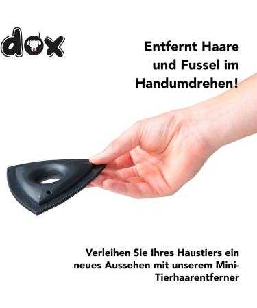 DDOXX Mini Animal Hair Remover | Effortless Car & Furniture Cleaning | Remove Cat & Dog Hair from Seats Carpets & Clothing - Buy Online on GoSupps.com