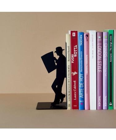 Buy Balvi The Reader Black Metal Bookend - Unique Design for Book Lovers | International Shipping Available - Buy Online on GoSupps.com
