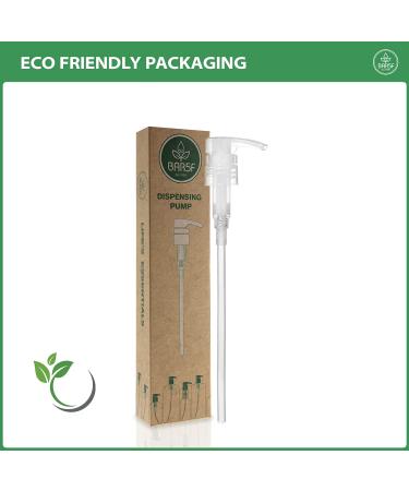 Bar5F 1 Liter Shampoo/Conditioner Dispenser Pump - 28mm Neck Size, Adjustable Height - Natural (Clear) - Pack of 1 - Buy Online on GoSupps.com