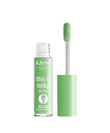 NYX This Is Milky Gloss Lip Gloss- Mint Chocolate Chip Shake | Vegan, 12 Hour Hydration | Mint Green Scented - Buy Online on GoSupps.com