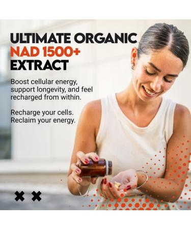 UTOYA NAD 1500+ Nicotinamide Riboside Supplements - Trans-Resveratrol Supplement Supports Cellular Energy Metabolism & Repair Vitality Healthy Aging - Vegan/Gluten Free - 90 Capsules - Buy Online on GoSupps.com