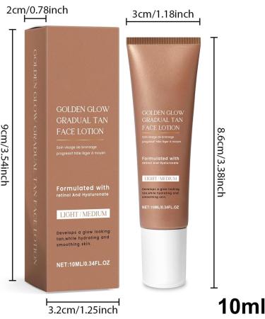  Chaies Self-tanning lotion - 10 ml - Moisturizing face lotion for a radiant complexion - Perfect cosmetic skincare solution gift idea - Buy Online on GoSupps.com