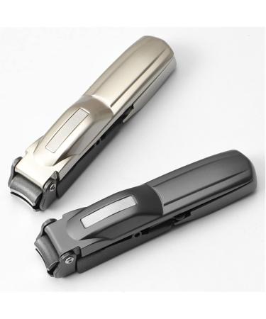1Set Nail Trimmer Pedicure Scissor Nail Clippers Stainless Steel Anti Splash Fingernail Cutter Manicure Tools Design (Color : A Black) - Buy Online on GoSupps.com