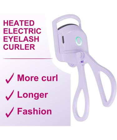 Heated Eyelash Curlers - 2 Heating Modes with Comb for Natural Curling | Bright Purple Shop Internationally - Buy Online on GoSupps.com