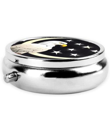 White Head Sculpture Pill Box | 3-Compartment Round Organizer | Portable Travel Pill Box for International Shipping - Buy Online on GoSupps.com