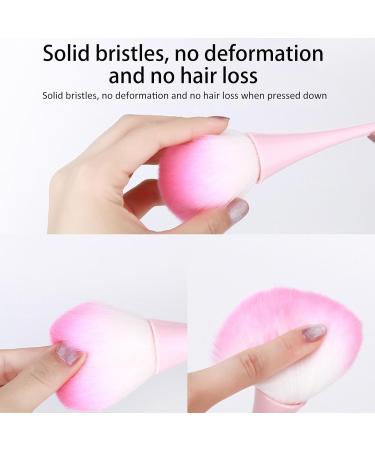 Powder Blush Brush Loose Powder Brush for Makeup - Powder Foundation Brush Nail Brushes Face Makeup Tool for Complete Coverage and Prefect Finish pink - Buy Online on GoSupps.com