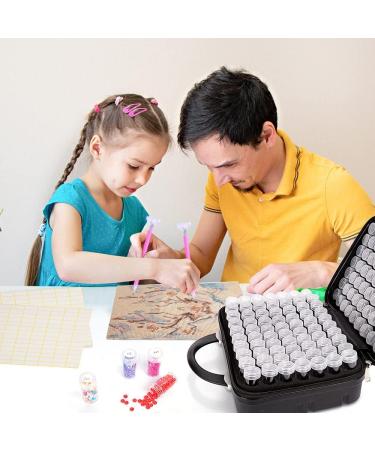 N&T NIETING Diamond Painting Storage Containers - 140 Slots Bead Storage Box with Label Stickers - Portable DIY Art Crafts Accessories Kit in Black - Buy Online on GoSupps.com