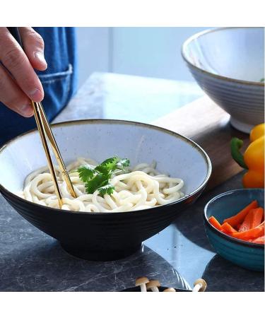 Japanese Style Retro Ceramic Ramen Bowl 8 Inch Household Salad Bowl Soup Bowl Creative Gradient Ceramic Tableware Kitchenware Onecolor - Buy Online on GoSupps.com