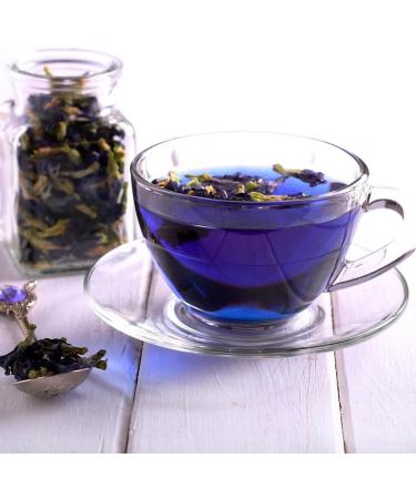 DARWIN TEA Herbal Blue Pea Flower 70g | 100% Organic Caffeine Free & Herbal Tea | Rich in antioxidants Vegan Friendly & Natural - Buy Online on GoSupps.com