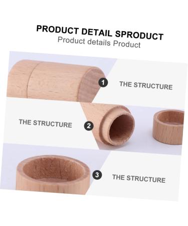 Beaupretty 1pc Lipstick Tube Refillable Lip Balm Tube Wooden Lip Balm Tube Portable Lipstick Holder Lipgloss Lip Balm Tube for Refilling Light The Light Natural Friendly Plastic - Buy Online on GoSupps.com