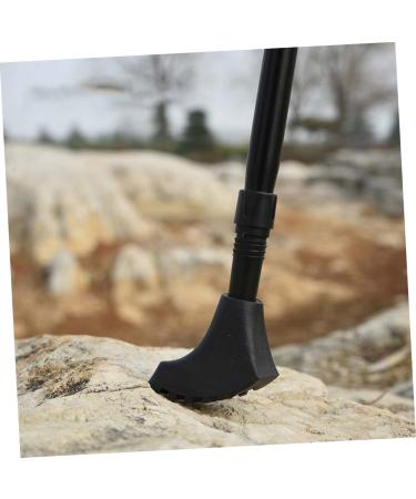 Lurrose 5ST Trekking Stick Tips - Slip-Proof Matte Rubber Crutch Replacement for Outdoor Accessories - Buy Online on GoSupps.com