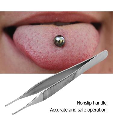 4.7-Inch Food Grade Stainless Steel Anti-Slip Tweezers - Precision Tool for Small Items - International Shipping Available - Buy Online on GoSupps.com