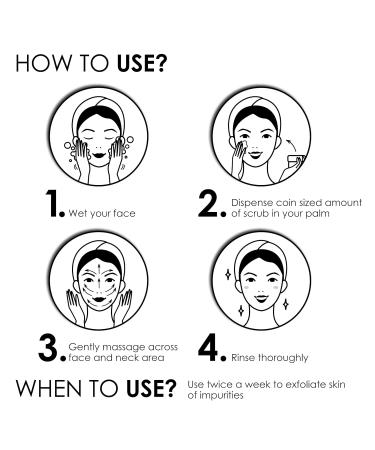 Activated Charcoal Deep Cleansing Face Scrub - 50g | Exfoliating Anti-Acne Blackhead Removal | Paraben-Free Moisturizing for All Skin Types - Buy Online on GoSupps.com