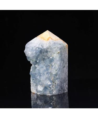 Natural Raw Blue Celestite Specimen Irregular Blue Celestite Crystal Cluter Point Crystal Cluster Geode Gemstone for Home Decoration Collection Gift 300g Gift (Size : 800g) - Buy Online on GoSupps.com