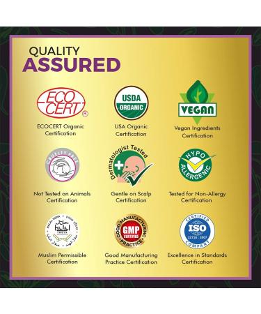 Indus Valley Organic Hair Color Dark Brown - Vegan Ecocert USDA Certified 20% Grey Coverage Hair Conditioning Spa - 100g+10ml - Buy Online on GoSupps.com