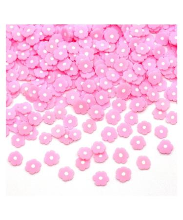 RT 10g/Lot Red Pink Flower Slices Additives for Slime Filler Nail Art DIY Charm Slime Supplies Accessories Decoration Y420 (Color : Pink Flower)