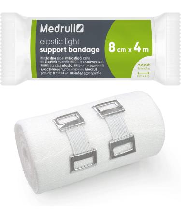 Medrull 5-Pack Universal Elastic Bandage 8cm x 4m - Stretched Air-Permeable & Durable | Ideal for International Shipping - Buy Online on GoSupps.com
