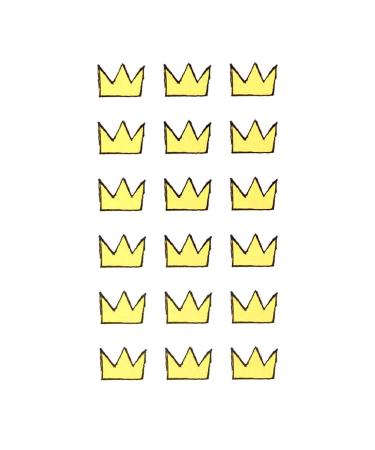 Oottati Small Cute Yellow Crown Ankle Temporary Tattoo Set (2-Pack) - Buy Online on GoSupps.com