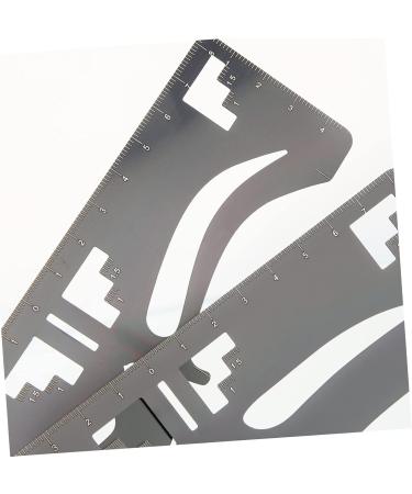 2pcs Eyebrow Ruler Brow Guide Template Eyebrow Shaping Stencil Eyebrow Shape Card 1 count (Pack of 1) Black - Buy Online on GoSupps.com