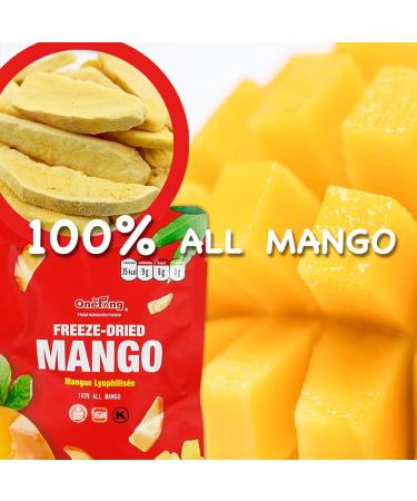 Onetang Freeze-Dried Mango Chips 15 Pack - Non GMO, Kosher, Gluten Free, Vegan, No Added Sugar - Healthy Snack, Holiday Gift - 0.35 oz - Buy Online on GoSupps.com