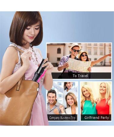 Professional 2-in-1 Hair Straightening & Curling Iron - No Damage Flat Irons for Short & Long Hair - Rotating Iron Curler in Black - Buy Online on GoSupps.com