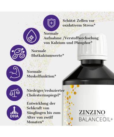 Buy Zinzino BalanceOil+ - Premium Fish Oil with Omega-3 Vitamin D3 & Olive Oil Flavor - 300 ml - International Shipping Available - Buy Online on GoSupps.com