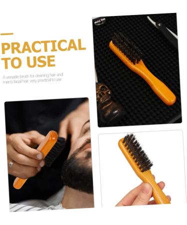Minkissy Bartkamm Wooden Beard Brush & Boot Care Supplies | Shiny Hairbrush & Travel Cosmetics Brush for Men - Buy Online on GoSupps.com