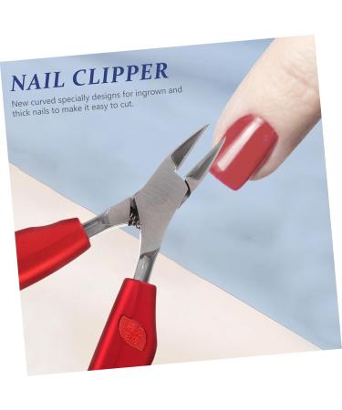 MERRYHAPY Hawk Mouth Pliers Toenail Clipper Nail Pedicure Thick Nail Clipper Nail para Manicure Heavy Cutting 430 Stainless Steel Red Tool - Buy Online on GoSupps.com