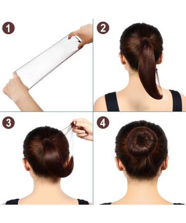 Pack of 100 Invisible Elastic Hair Nets - 20 Dark Brown for Wig & Hair Fixation | Perfect for Ladies' Knot Making - Buy Online on GoSupps.com