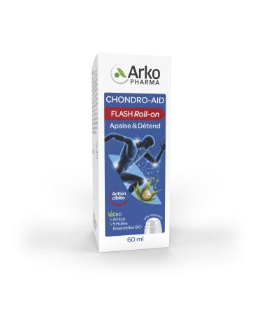 Arkopharma - Chondro-Aid Flash Roll-on | D tente Musculaire - Confort Articulaire - Massage Facile Gr ce au Roll-on - Avant ou Apr s un Effort Physique - Sensation Apaisante | 60 ml