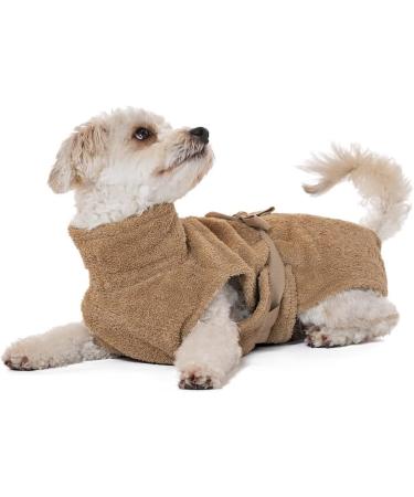 Buy Lills Dog Bidele - 100% Organic Cotton Beige/Cream 4XS (30 cm Back Length) | Eco-Friendly Pet Fashion - Buy Online on GoSupps.com