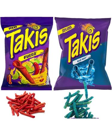 2 x Mixed Takis Fuego Corn Chips & Blue Heat Tortilla Chips Bags - Buy Online on GoSupps.com